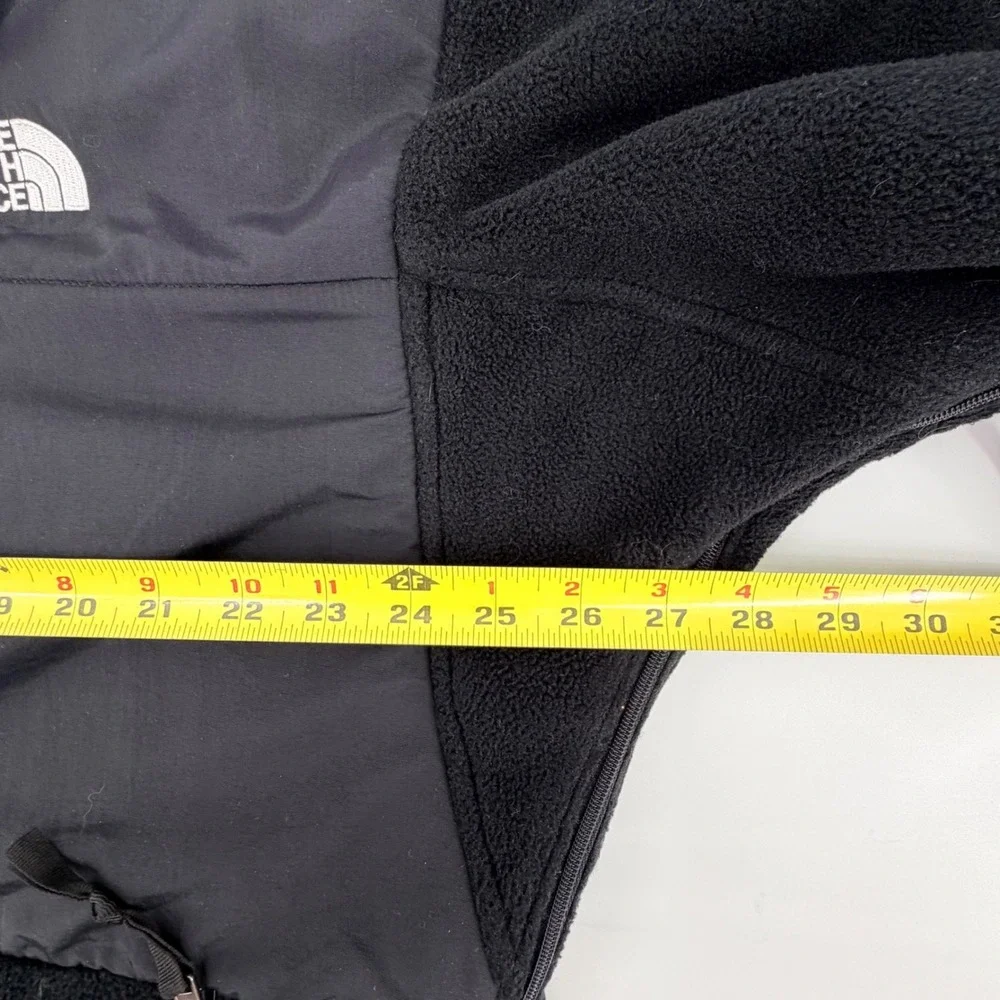 The North Face Jacket Mens L Black Denali Polartec Fleece Full Zip A193 Retro
